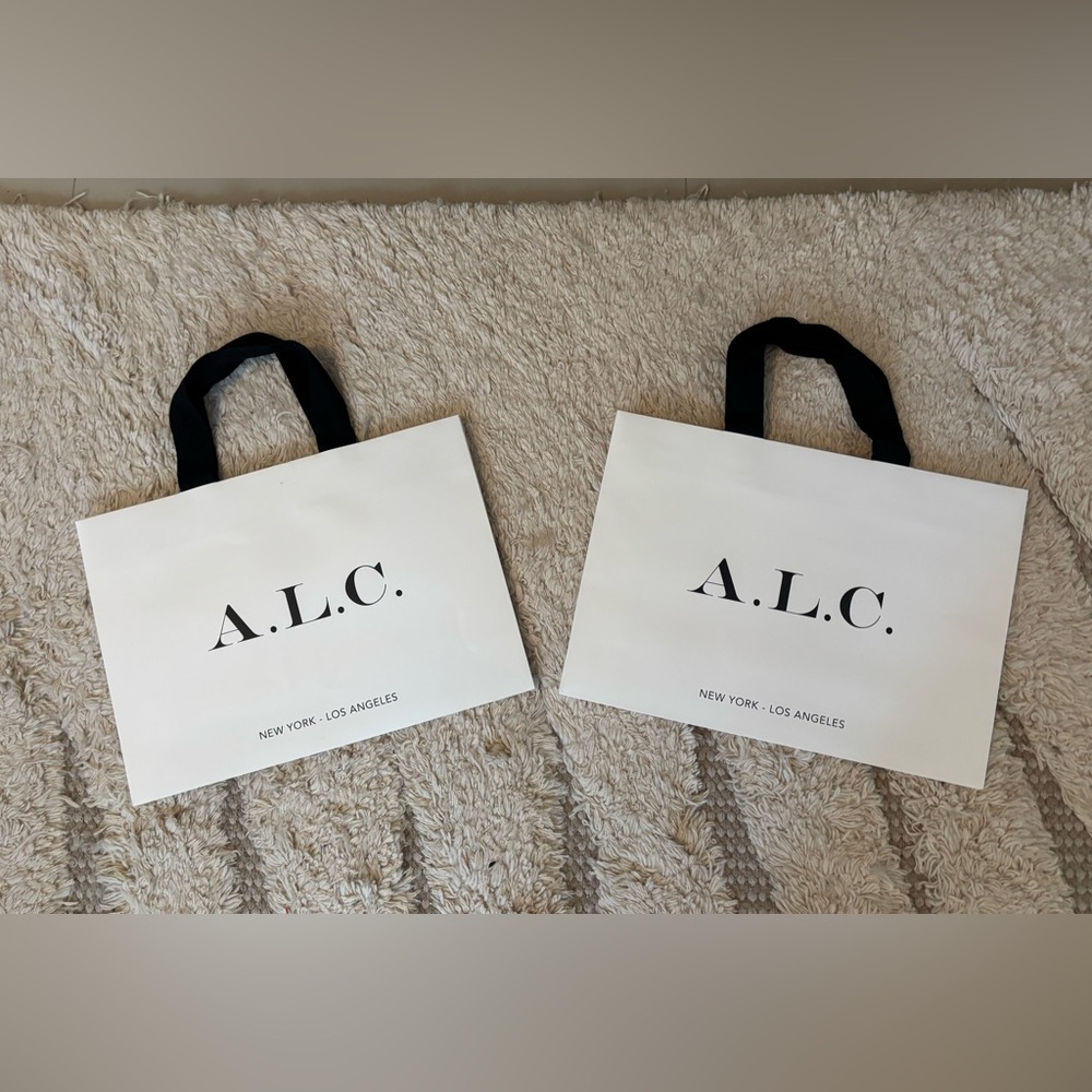 A.L.C. 2 Empty shopper bags